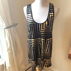 L.I.T.E. Black and Gold Tank Top size 2 medium